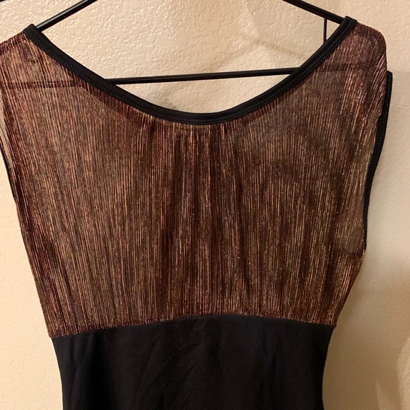 Women’s Copper and Black Mini Dress - Size Large - Picture 3 of 4